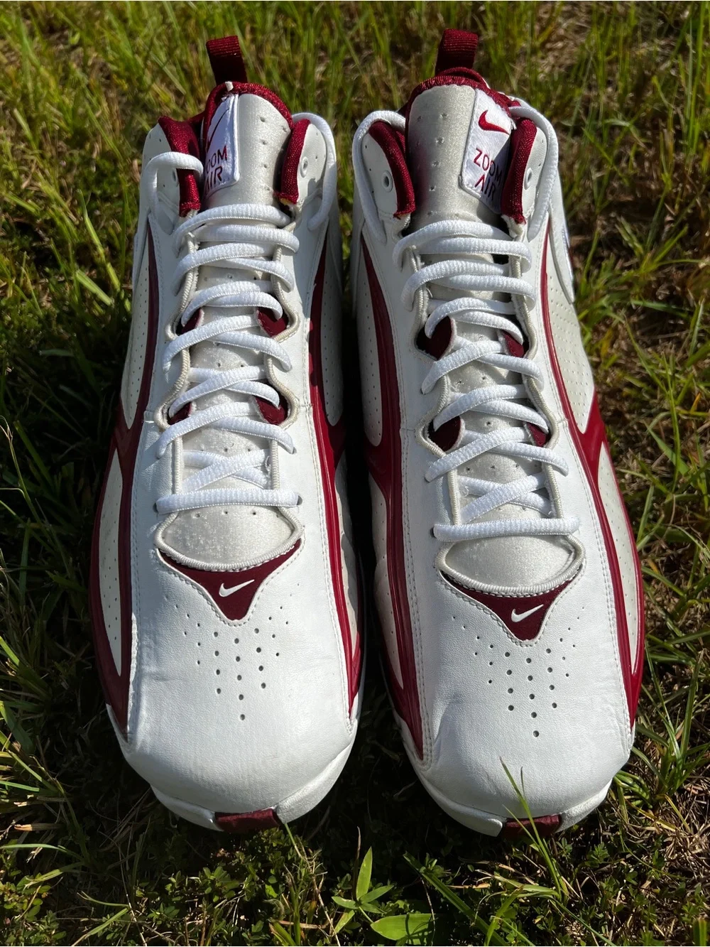CLEAN Vintage Nike size 15 Mens Air Zoom Blade II 2 Turf Trainer Red shoes